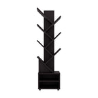 Librero Kingstree, Wengue, con multiples espacios para ubicar objetos decorativos - vista 4