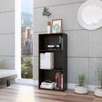 Biblioteca Kalo, Wengue, con entrepaños de amplio espacio para colocar objetos y decorativos de oficina - vista 2