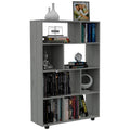 Biblioteca Office, Ceniza, con múltiples entrepaños para colocar objetos - vista 1