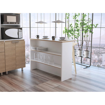 Barra Auxiliar De Cocina Fendi - Rovere / Blanco