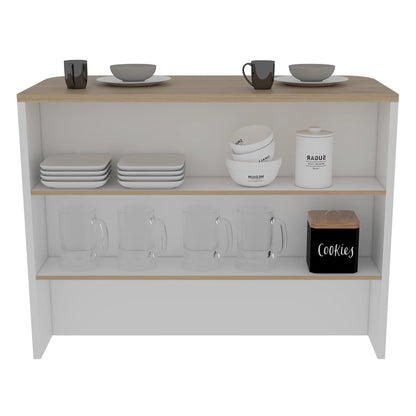 Barra Auxiliar De Cocina Fendi - Rovere / Blanco