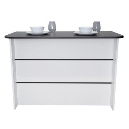 Barra Auxiliar De Cocina Fendi - Wengue / Blanco