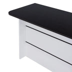 Barra Auxiliar De Cocina Fendi - Wengue / Blanco