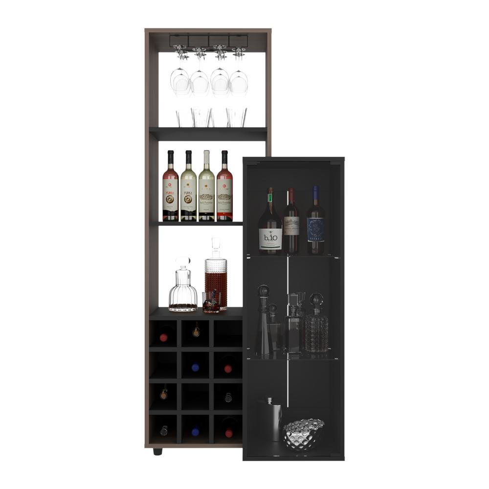 Bar Ozzy Una Puerta De Vidrio Con Cava Para Doce Vinos Y Copero, Wengue / Milan - vista 3