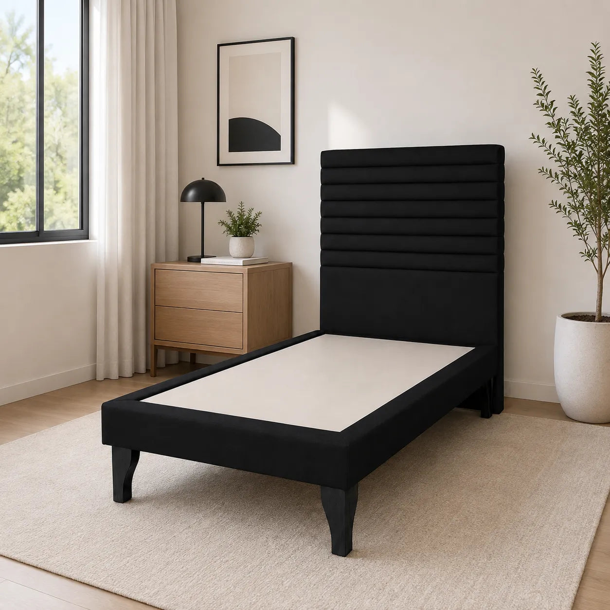 Mons Base Cama 1 Plaza + Respaldo