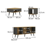 Combo Living Tokio + Sofá 2C Sicilia
