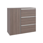 Comoda Niza Una Puerta Tres Cajones, Avellana / Blanco - vista 6