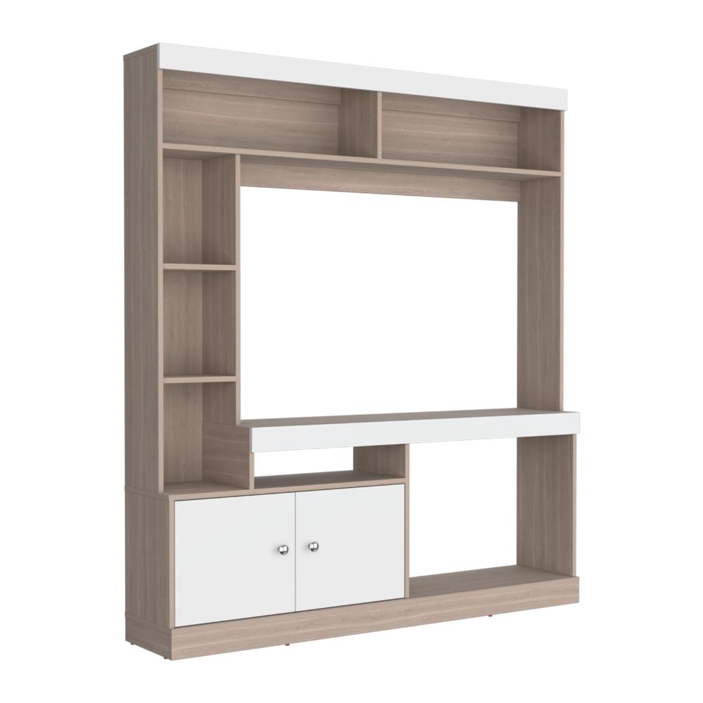 Estante Para Tv Dante, Bardolino y Blanco, con Espacio Para Televisor de 52 Pulgadas - vista 6