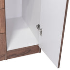 Closet América, Nogal y Blanco, con Dos Cajones y Variedad de Entrepaños - vista 11