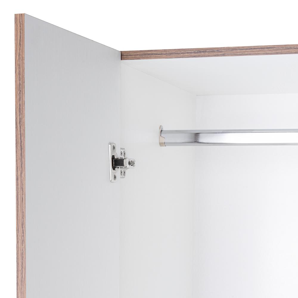 Closet América, Nogal y Blanco, con Dos Cajones y Variedad de Entrepaños - vista 12