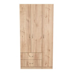 Closet América, Café Claro y Blanco, con Dos Cajones y Variedad de Entrepaños - vista 6