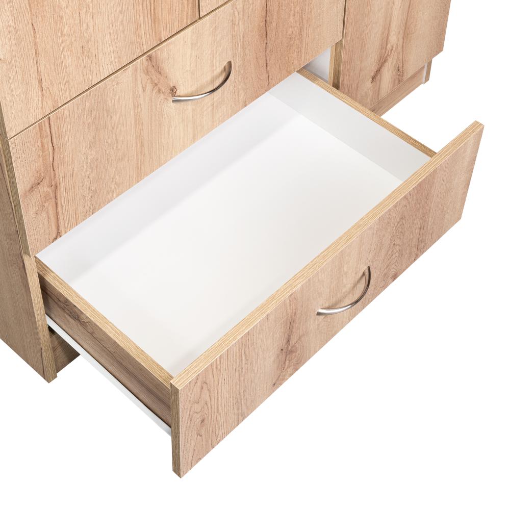 Closet América, Café Claro y Blanco, con Dos Cajones y Variedad de Entrepaños - vista 9