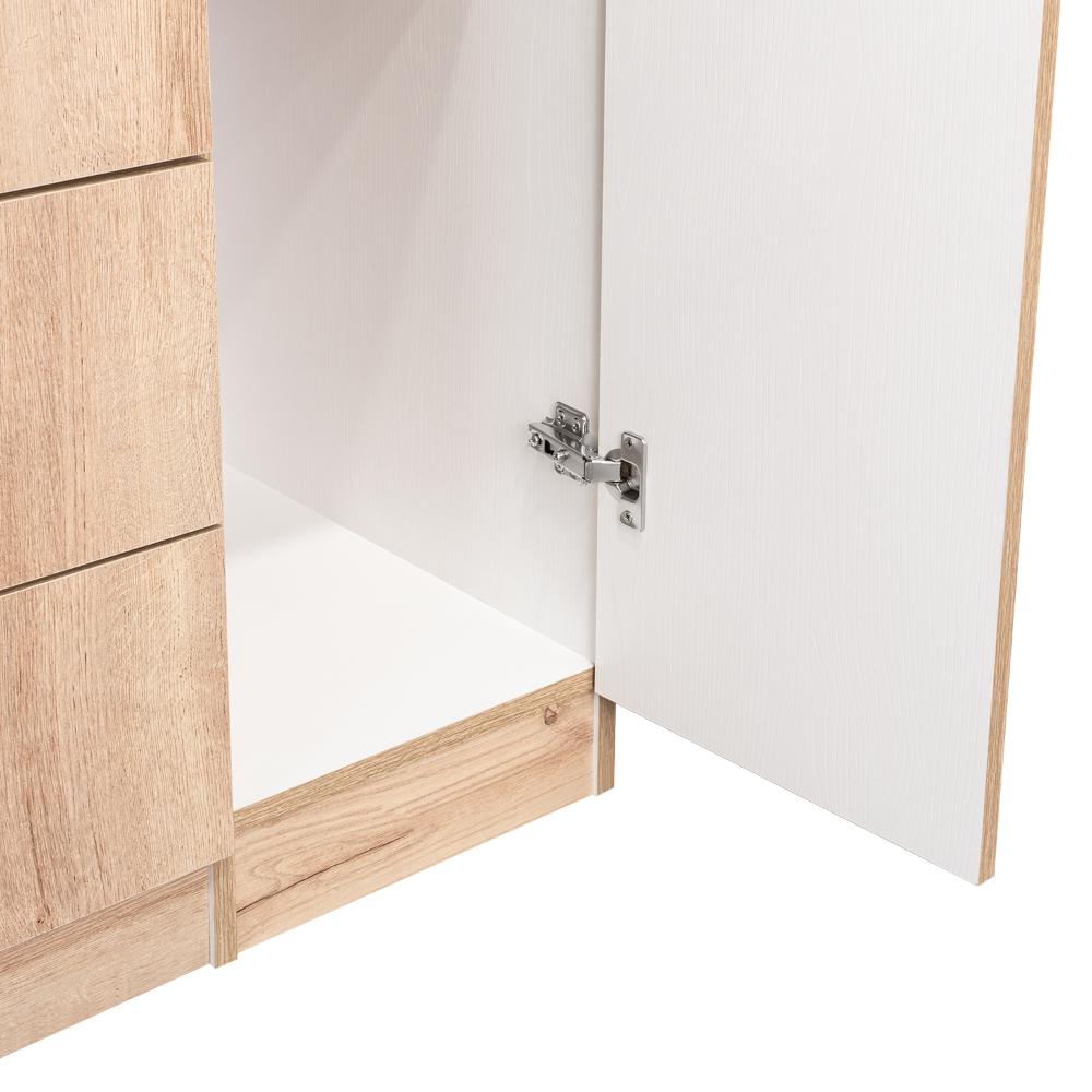 Closet América, Café Claro y Blanco, con Dos Cajones y Variedad de Entrepaños - vista 11