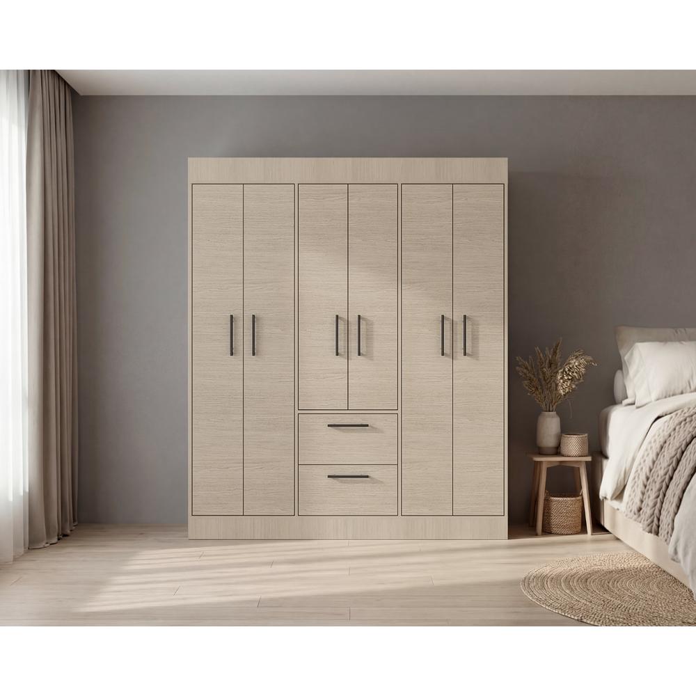 Closet 150 Vm 6 Puertas 2 Cajones, Cartagena y Wengue - vista 1