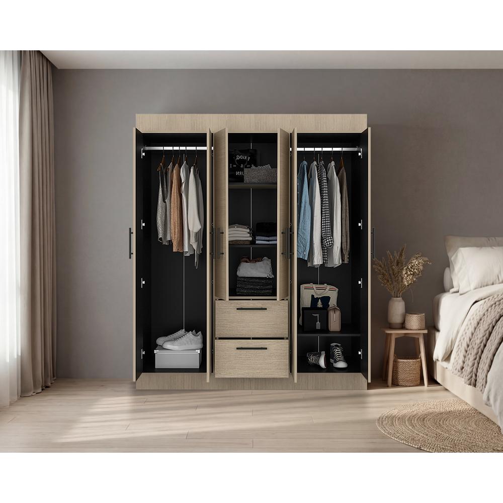 Closet 150 Vm 6 Puertas 2 Cajones, Cartagena y Wengue - vista 2