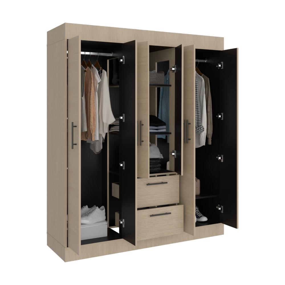 Closet 150 Vm 6 Puertas 2 Cajones, Cartagena y Wengue - vista 6