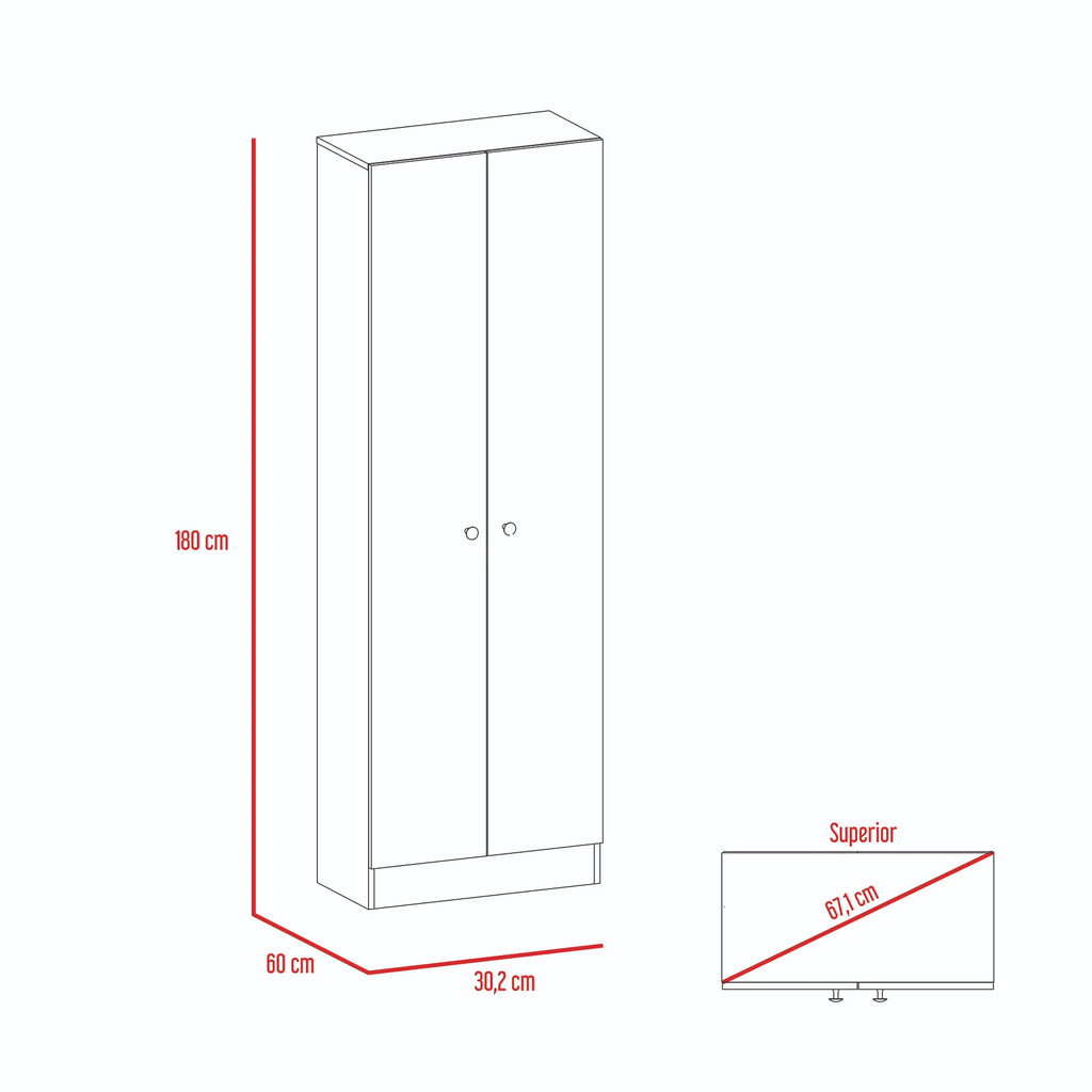 Closet 2 Puertas Home - Duna /Blanco