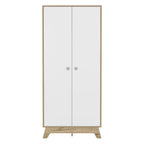 Closet Z,81 BI,Color, Duna y Blanco, con dos puertas batientes y cajones deslizables - vista 6