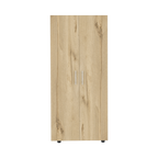 Closet Tera, Duna  y Blanco Vainilla, Dos Puertas Abatibles y Dos Tubos Cromados - vista 4
