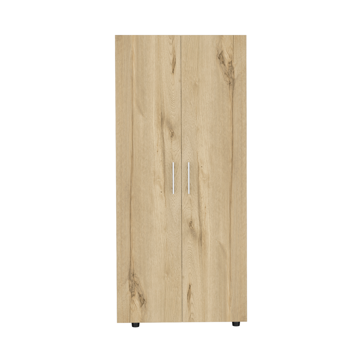 Closet Tera, Duna  y Blanco Vainilla, Dos Puertas Abatibles y Dos Tubos Cromados - vista 4