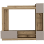 Rack Para Tv Nizza, Café claro y Cocoa, con Espacio Para Televisor de Hasta 65 Pulgadas - vista 6