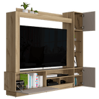 Rack Para Tv Nizza, Café claro y Cocoa, con Espacio Para Televisor de Hasta 65 Pulgadas - vista 3