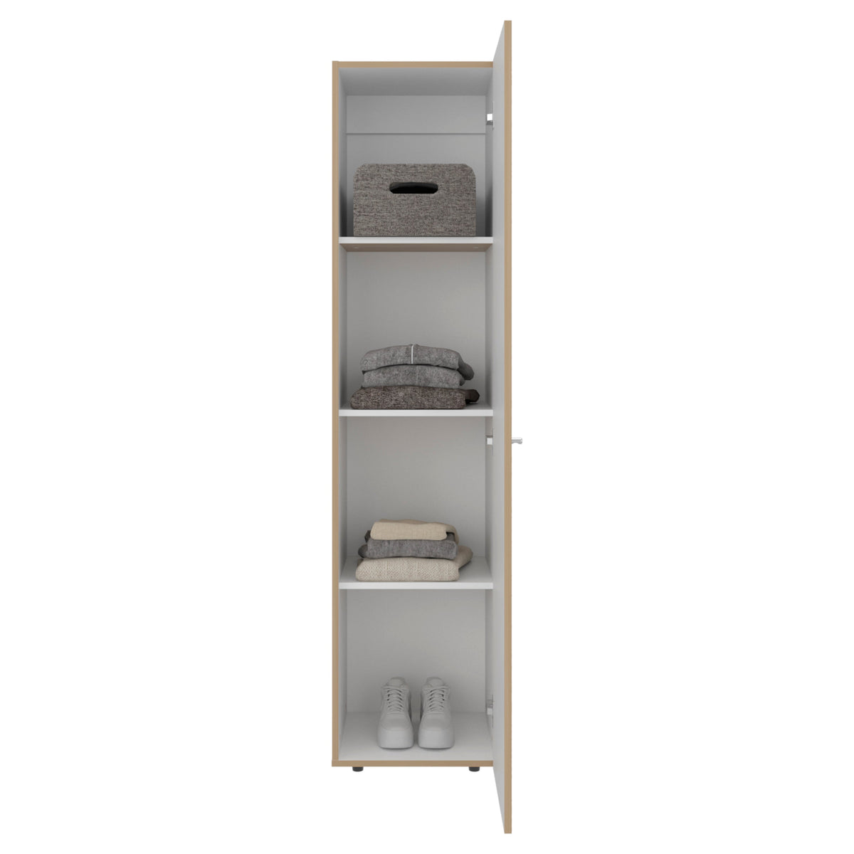 Closet Dreams M4 Una Puerta, Fresno/Blanco - vista 3