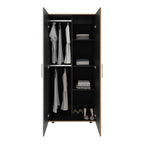 Closet Tera, Fresno Europeo y Wengue, Dos Puertas Abatibles y Dos Tubos Cromados - vista 4