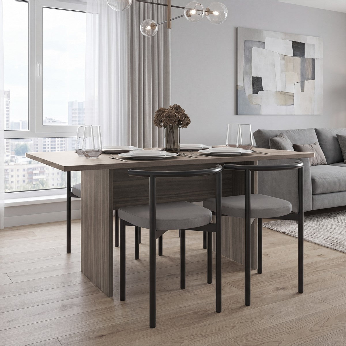 Mesa para Comedor Ascher, Avellana, para Seis Puestos, No Incluye Sillas - vista 1