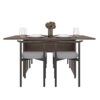 Mesa para Comedor Ascher, Avellana, para Seis Puestos, No Incluye Sillas - vista 2