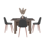 Mesa para Comedor Classic, Avellana, para Cuatro Puestos, No Incluye Sillas - vista 2