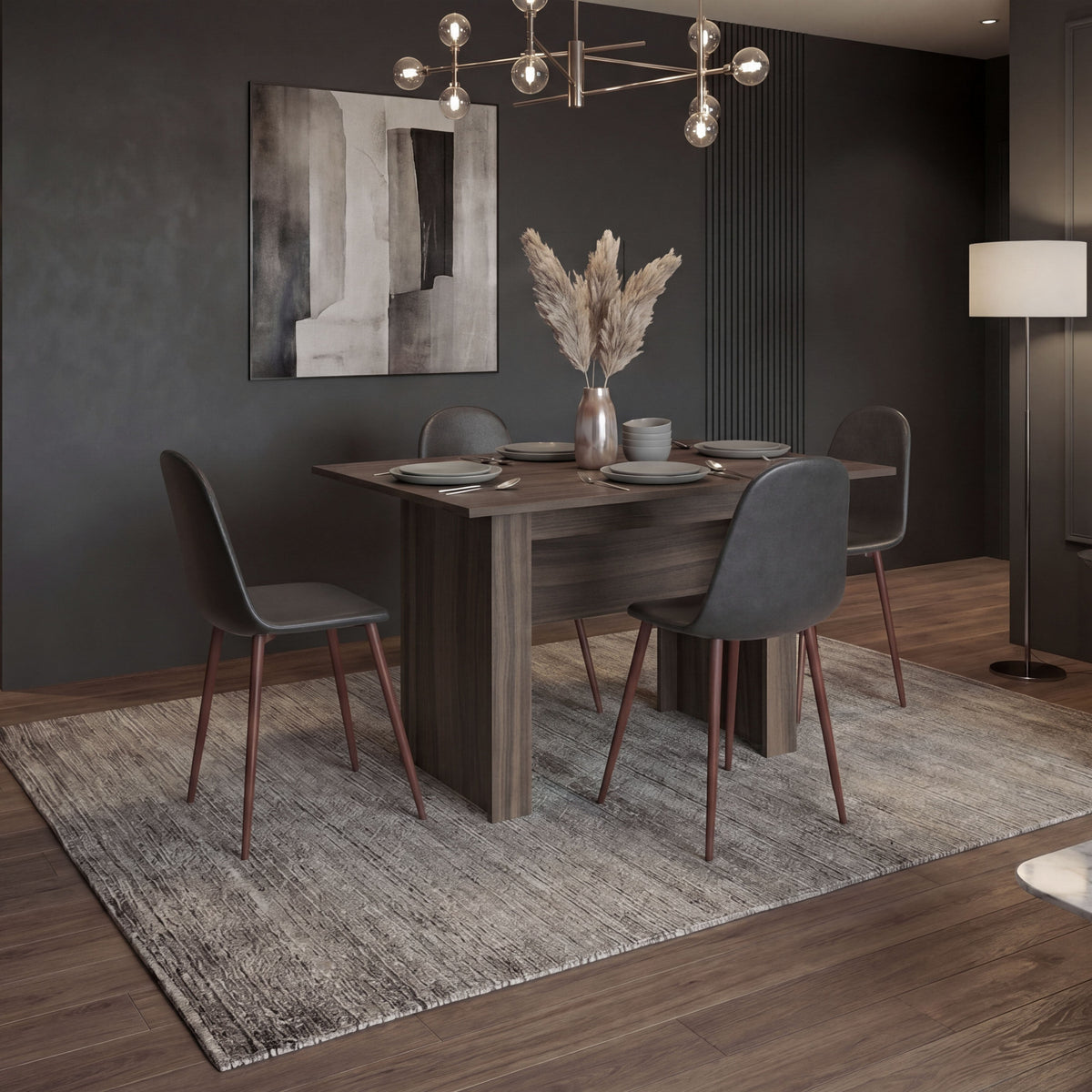 Mesa para Comedor Classic, Avellana, para Cuatro Puestos, No Incluye Sillas - vista 1