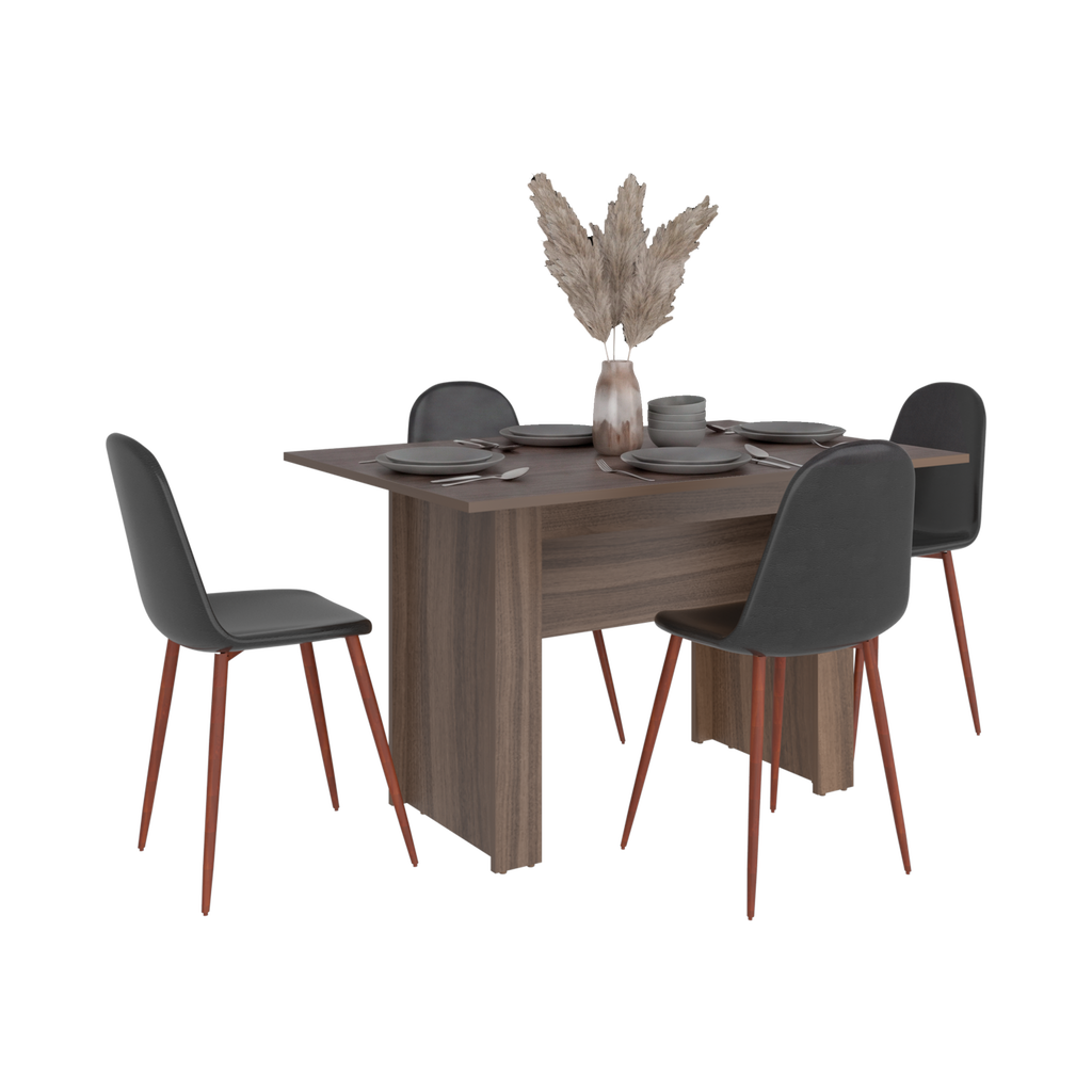 Mesa para Comedor Classic, Avellana, para Cuatro Puestos, No Incluye Sillas - vista 5