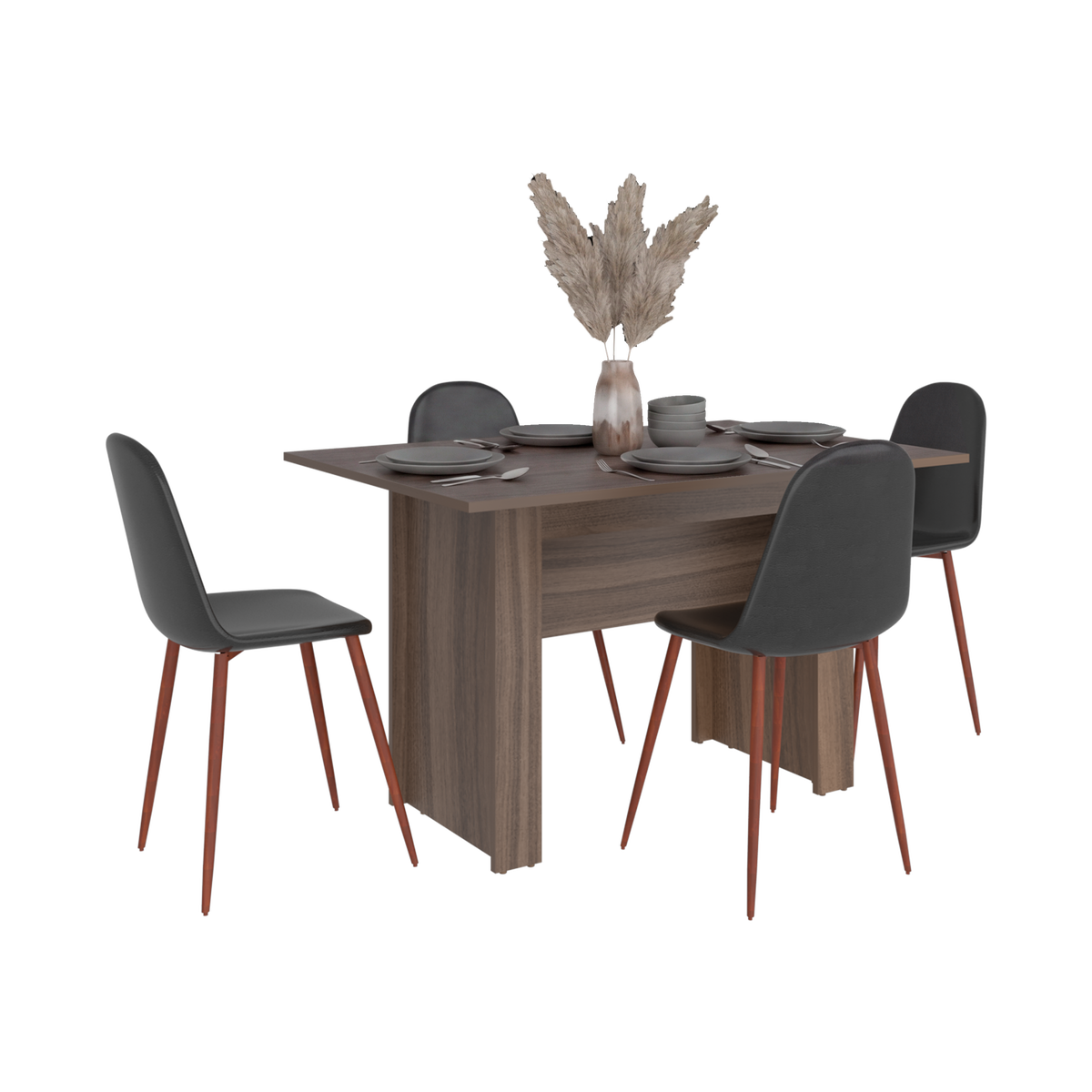Mesa para Comedor Classic, Avellana, para Cuatro Puestos, No Incluye Sillas - vista 5