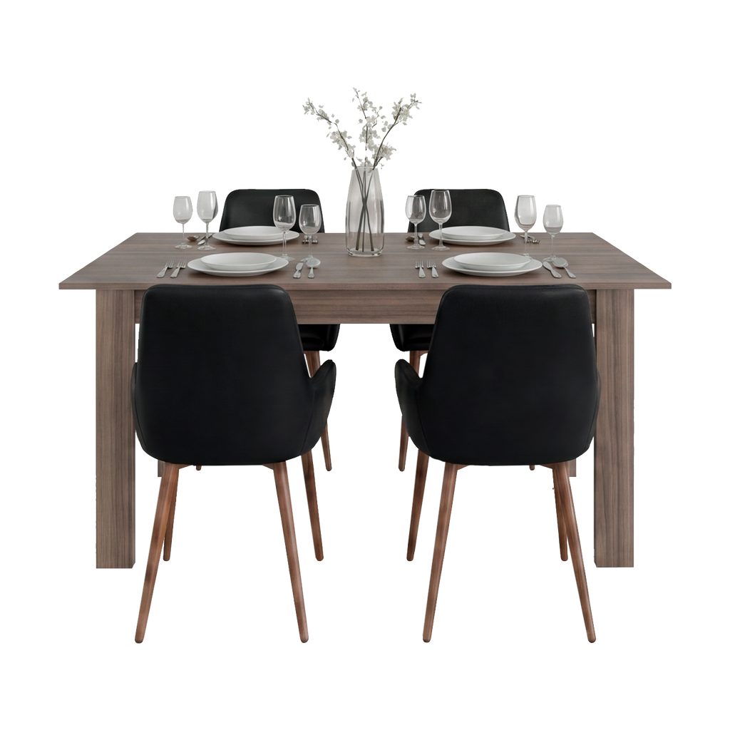Mesa para Comedor Estrella 160, Avellana, con Espacio para Cuatro Personas, No Incluye Sillas - vista 2