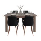 Mesa para Comedor Estrella 160, Avellana, con Espacio para Cuatro Personas, No Incluye Sillas - vista 2