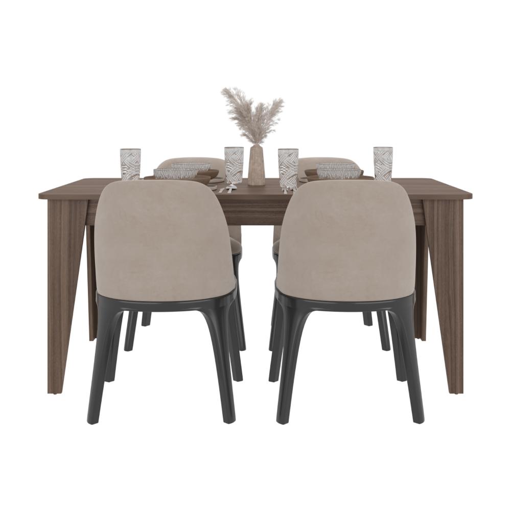Mesa para Comedor Torino 160, Avellana, Diseño Moderno, No Incluye Sillas - vista 2