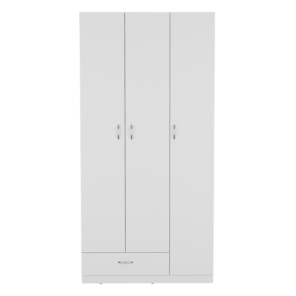 Armario Z-90, Blanco, con amplios espacios y entrepaños para organizar - vista 1