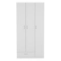 Armario Z-90, Blanco, con amplios espacios y entrepaños para organizar - vista 1