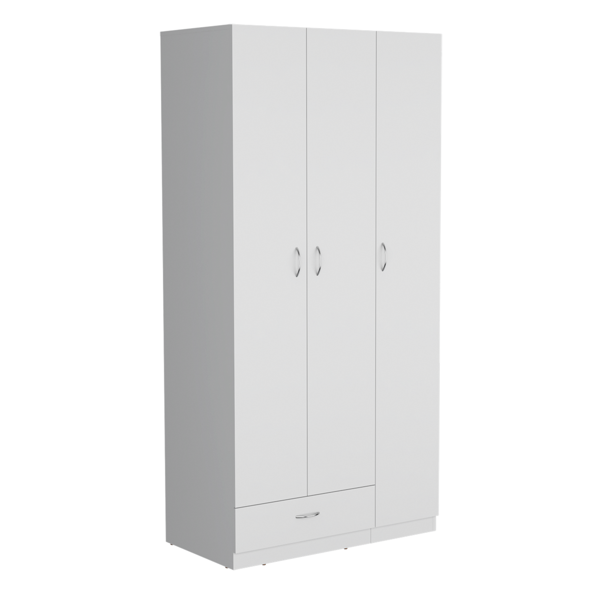 Armario Z-90, Blanco, con amplios espacios y entrepaños para organizar - vista 3