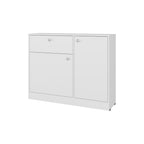Comoda Praga Un Cajon Con Dos Puertas, Blanco - vista 5
