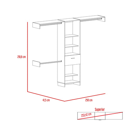 Walking Closet 250 Manchester 1 Cajon - Blanco