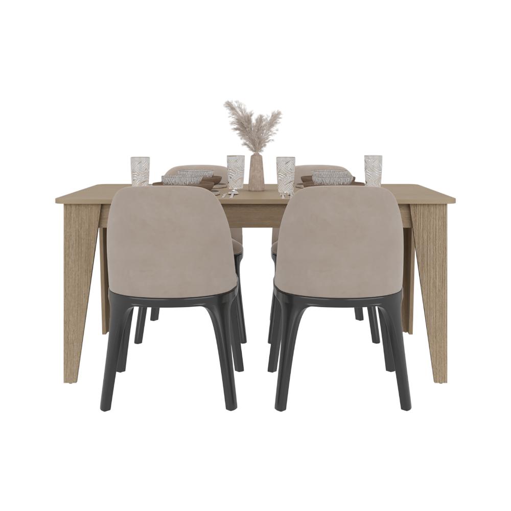 Mesa para Comedor Torino 160, Cartagena, Diseño Moderno, No Incluye Sillas - vista 3