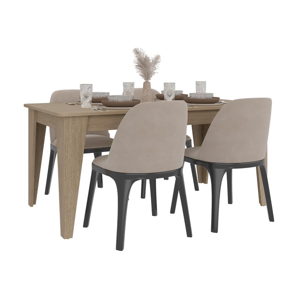 Mesa para Comedor Torino 160, Cartagena, Diseño Moderno, No Incluye Sillas - vista 4