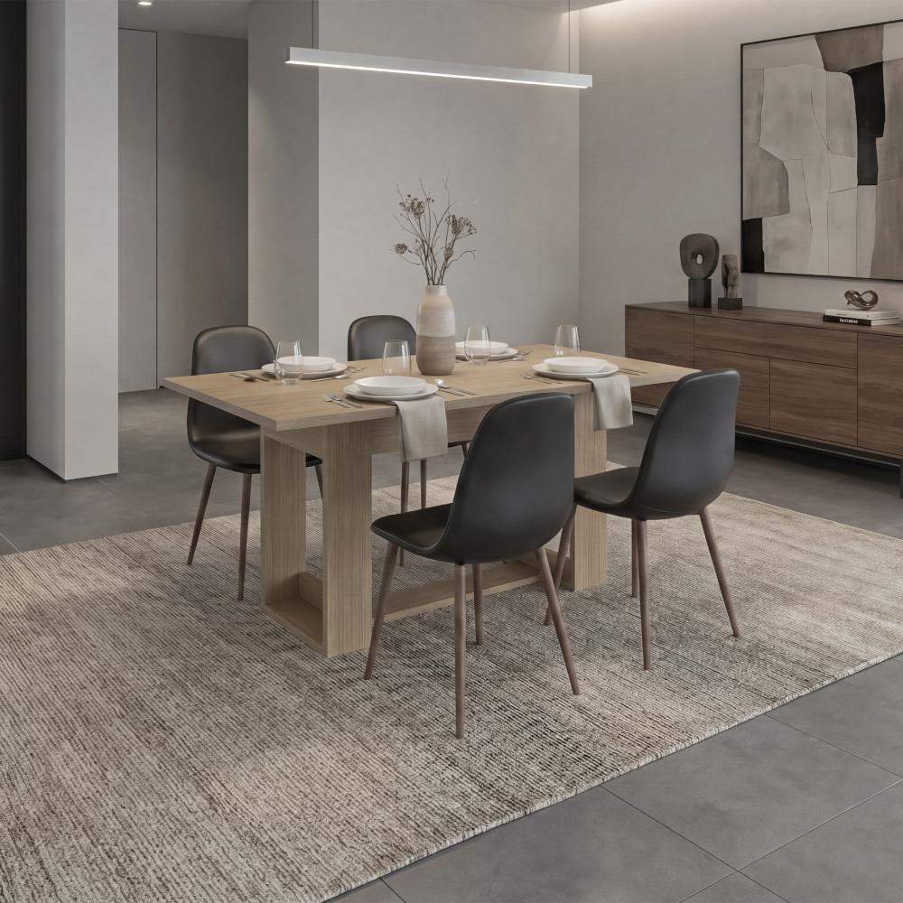 Mesa para Comedor Volder 160, Cartagena, con Amplia Superficie, No Incluye Sillas - vista 1