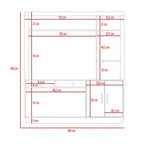 Estante Tv, Cantabria Dos Puertas con Espacio Para Televisor De Hasta 55 Pulgadas Color Coñac - vista 7