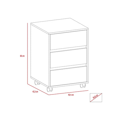 Archivador 3 Cajones Office - Duna