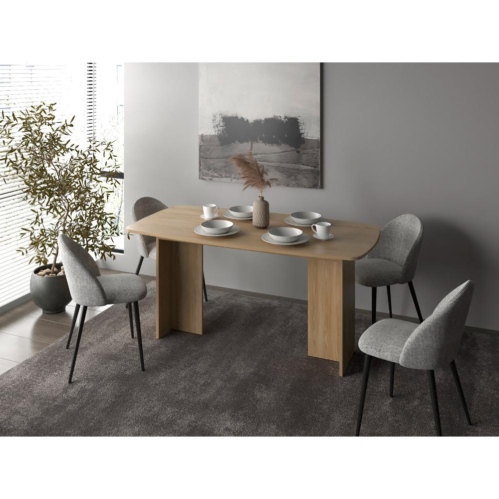Comedor Bangok, Fresno Europeo, con diseño practico y funcional No incluye Sillas - vista 2