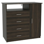 Comoda Z-91 Tv40 4 Cajones 1 Puerta - Habano
