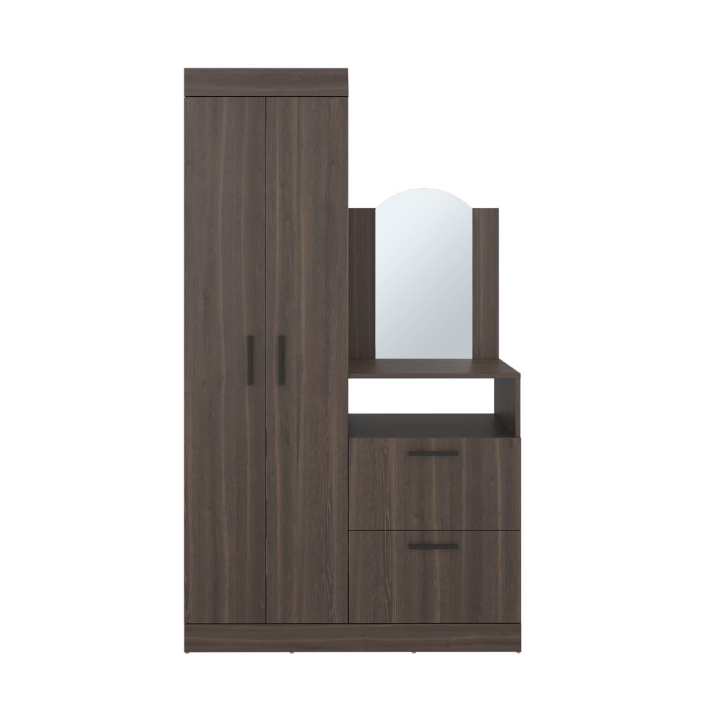 Closet Comoda Praga Tres Puertas Un Cajon, Milan, con diseño moderno incluye Espejo - vista 7